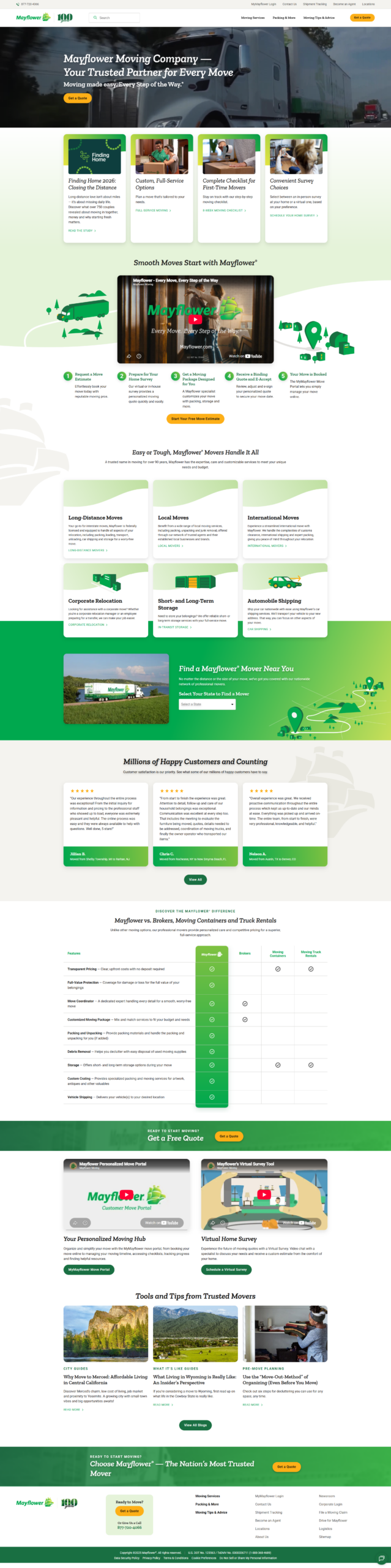 Mayflower Moving Website