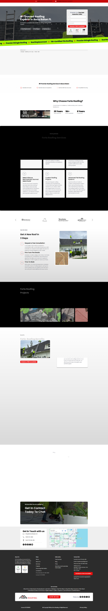 Boca Raton Roofing Website