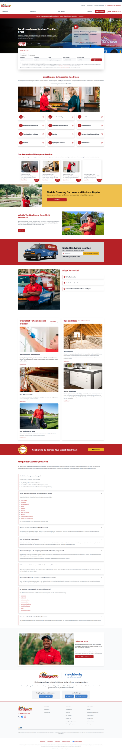Residential Commercial Handyman Website