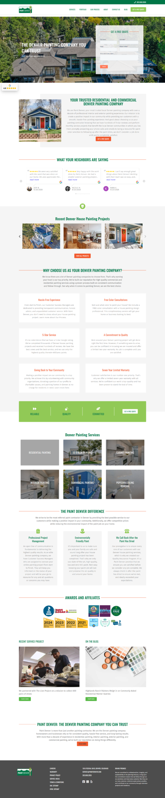 Denver Painting Website