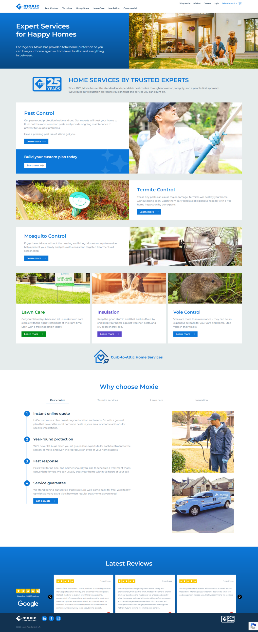 Moxie Pest Control Website