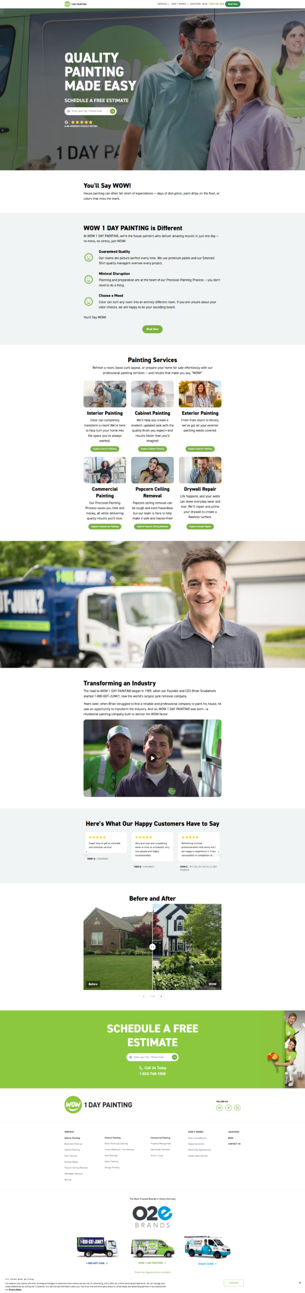 WOW 1 Day Painting Website