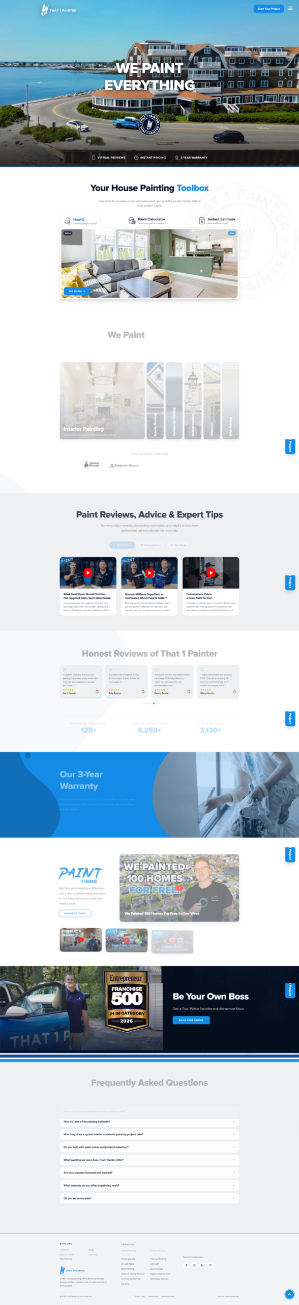 Interior Exterior Painting Website