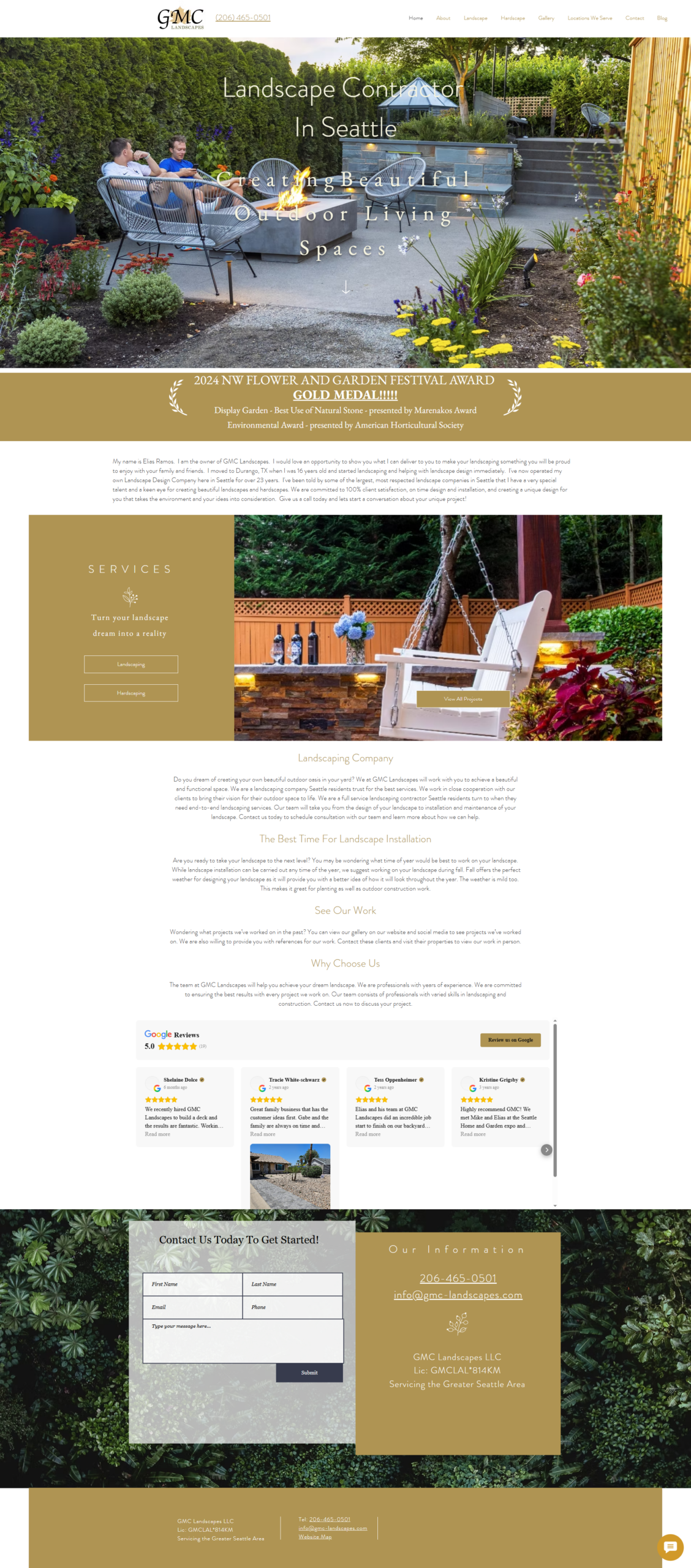 GMC Landscapes Website