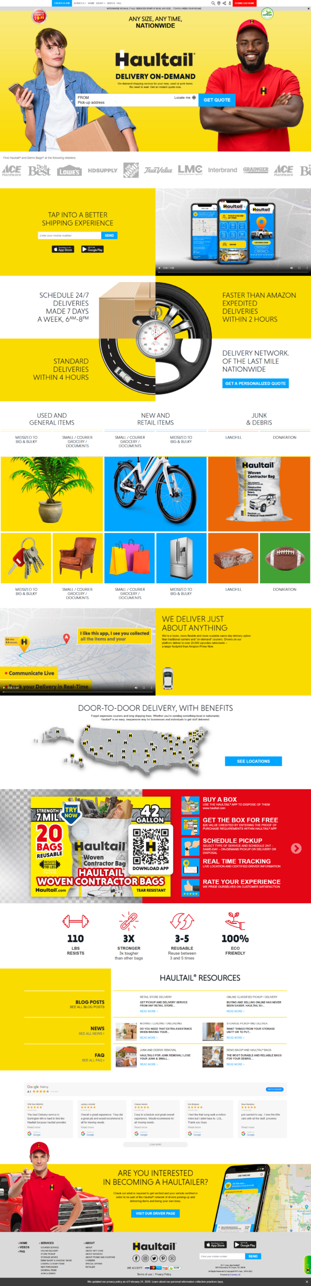 Rapid Junk Removal Website