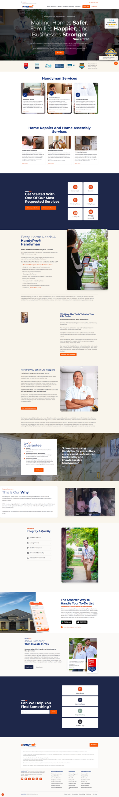 HandyPro Website